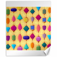 Colorful Background Stones Jewels Canvas 11  X 14 