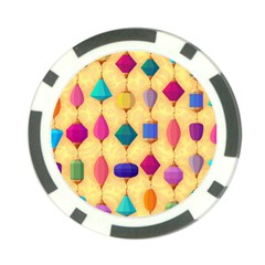 Colorful Background Stones Jewels Poker Chip Card Guard by HermanTelo