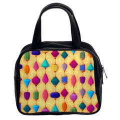 Colorful Background Stones Jewels Classic Handbag (two Sides)