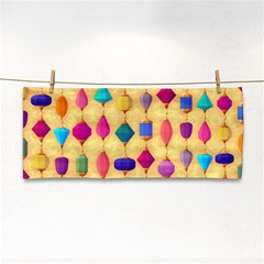 Colorful Background Stones Jewels Hand Towel by HermanTelo