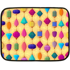 Colorful Background Stones Jewels Double Sided Fleece Blanket (mini) 