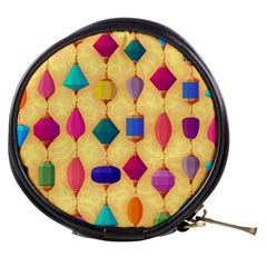 Colorful Background Stones Jewels Mini Makeup Bag