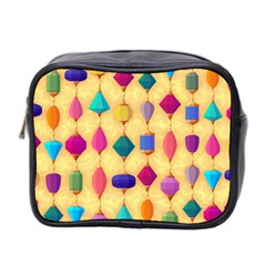 Colorful Background Stones Jewels Mini Toiletries Bag (two Sides)