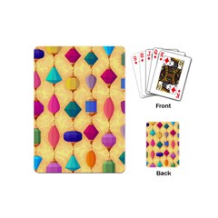 Colorful Background Stones Jewels Playing Cards (mini) by HermanTelo