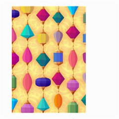 Colorful Background Stones Jewels Small Garden Flag (two Sides) by HermanTelo