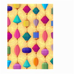 Colorful Background Stones Jewels Large Garden Flag (two Sides) by HermanTelo