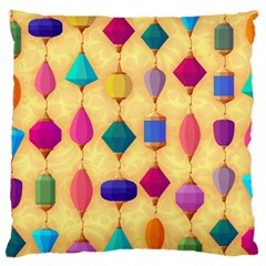 Colorful Background Stones Jewels Standard Flano Cushion Case (two Sides)