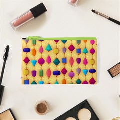 Colorful Background Stones Jewels Cosmetic Bag (xs) by HermanTelo