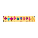 Colorful Background Stones Jewels Flano Scarf (Mini) Front