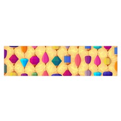 Colorful Background Stones Jewels Satin Scarf (oblong)