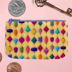 Colorful Background Stones Jewels Large Coin Purse by HermanTelo