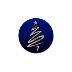 Christmas Tree Grey Blue Golf Ball Marker (4 Pack)