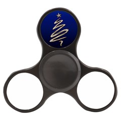 Christmas Tree Grey Blue Finger Spinner by HermanTelo