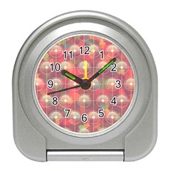 Colorful Background Abstract Travel Alarm Clock