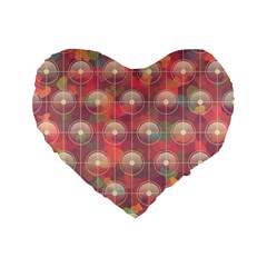 Colorful Background Abstract Standard 16  Premium Heart Shape Cushions