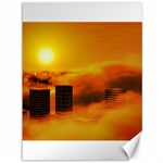 City Sun Clouds Smog Sky Yellow Canvas 36  x 48  35.26 x46.15  Canvas - 1