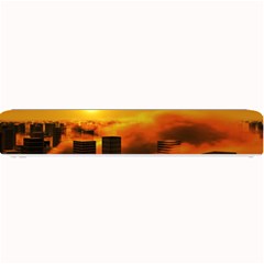 City Sun Clouds Smog Sky Yellow Small Bar Mats