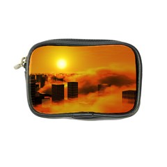 City Sun Clouds Smog Sky Yellow Coin Purse