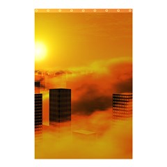 City Sun Clouds Smog Sky Yellow Shower Curtain 48  X 72  (small) 