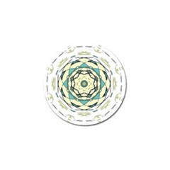 Circle Vector Background Abstract Golf Ball Marker (10 Pack)