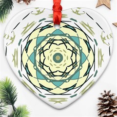 Circle Vector Background Abstract Heart Ornament (two Sides) by HermanTelo