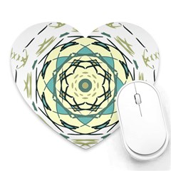 Circle Vector Background Abstract Heart Mousepads