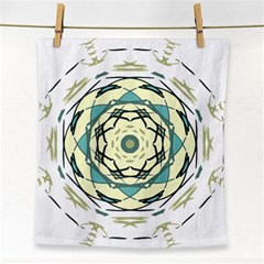 Circle Vector Background Abstract Face Towel by HermanTelo