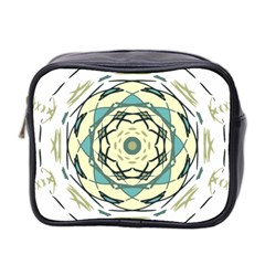 Circle Vector Background Abstract Mini Toiletries Bag (two Sides)