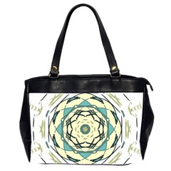 Circle Vector Background Abstract Oversize Office Handbag (2 Sides)