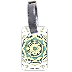 Circle Vector Background Abstract Luggage Tag (two Sides)