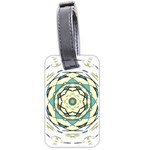 Circle Vector Background Abstract Luggage Tag (two sides) Front