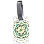 Circle Vector Background Abstract Luggage Tag (two sides) Back