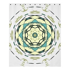 Circle Vector Background Abstract Shower Curtain 60  X 72  (medium) 