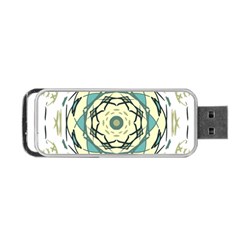 Circle Vector Background Abstract Portable Usb Flash (one Side)