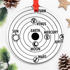 Earth Geocentric Jupiter Mars Ornament (round) by HermanTelo