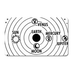 Earth Geocentric Jupiter Mars Magnet (rectangular) by HermanTelo