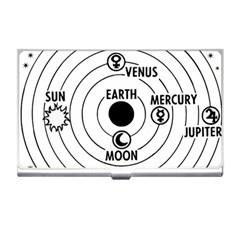 Earth Geocentric Jupiter Mars Business Card Holder