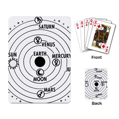 Earth Geocentric Jupiter Mars Playing Cards Single Design by HermanTelo