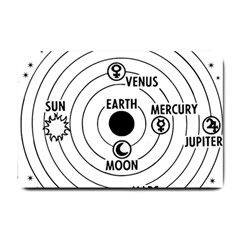 Earth Geocentric Jupiter Mars Small Doormat 