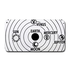 Earth Geocentric Jupiter Mars Medium Bar Mats by HermanTelo