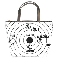 Earth Geocentric Jupiter Mars Bucket Bag