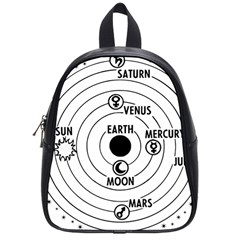 Earth Geocentric Jupiter Mars School Bag (small) by HermanTelo