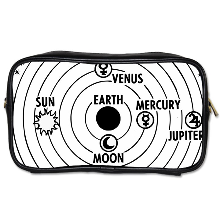 Earth Geocentric Jupiter Mars Toiletries Bag (Two Sides)