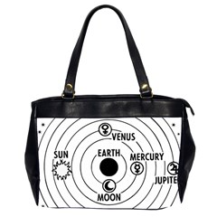 Earth Geocentric Jupiter Mars Oversize Office Handbag (2 Sides) by HermanTelo