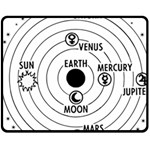 Earth Geocentric Jupiter Mars Fleece Blanket (Medium)  60 x50  Blanket Front