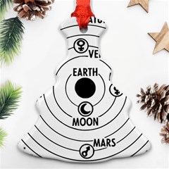 Earth Geocentric Jupiter Mars Christmas Tree Ornament (two Sides) by HermanTelo