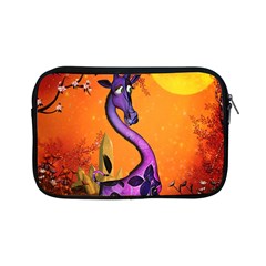 Funny Giraffe In The Night Apple Ipad Mini Zipper Cases by FantasyWorld7