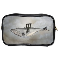 Awesome Whale In The Sky Toiletries Bag (one Side) by FantasyWorld7