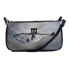 Awesome Whale In The Sky Shoulder Clutch Bag by FantasyWorld7