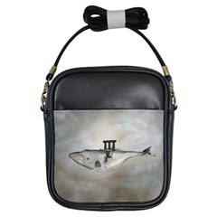 Awesome Whale In The Sky Girls Sling Bag by FantasyWorld7